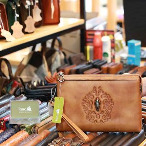 Clutch nam túi cầm tay da bò nam tính mạnh mẽ CLT51