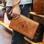 Clutch nam túi cầm tay da bò nam tính mạnh mẽ CLT51