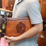 Clutch nam túi cầm tay da bò nam tính mạnh mẽ CLT51
