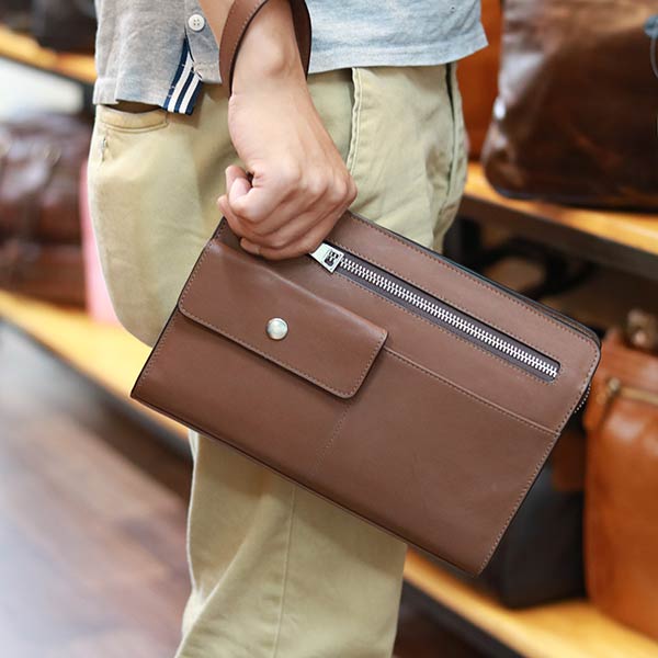 Clutch túi cầm tay da bò cao cấp thời trang sang trọng Lano CLT50