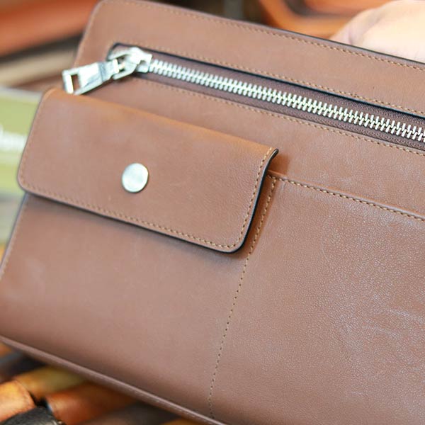 Clutch túi cầm tay da bò cao cấp thời trang sang trọng Lano CLT50