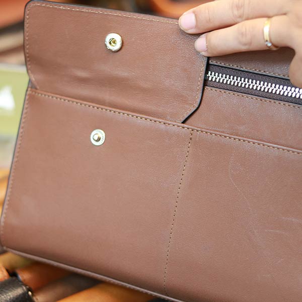 Clutch túi cầm tay da bò cao cấp thời trang sang trọng Lano CLT50