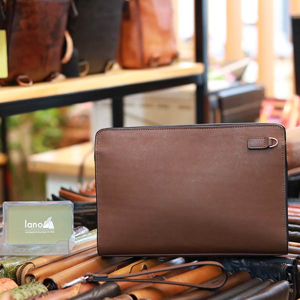 Clutch túi cầm tay da bò cao cấp thời trang sang trọng Lano CLT50