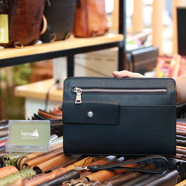 Clutch túi cầm tay da bò cao cấp thời trang sang trọng Lano CLT50