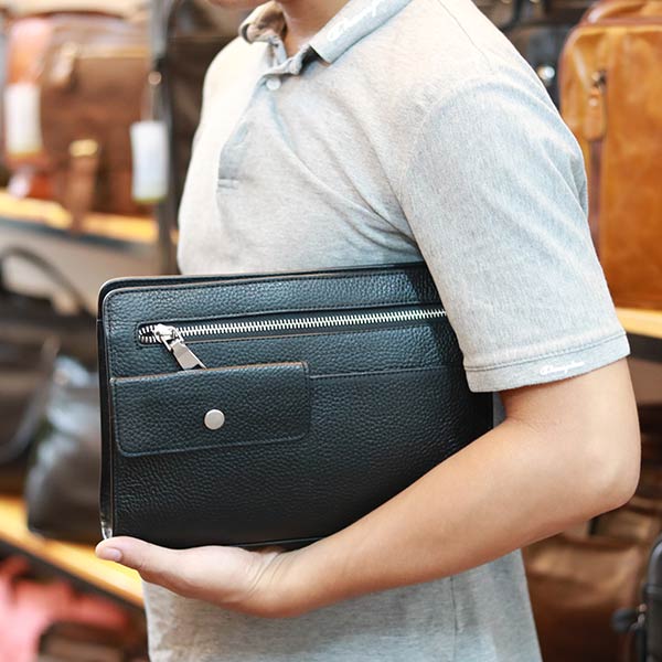 Clutch túi cầm tay da bò cao cấp thời trang sang trọng Lano CLT50