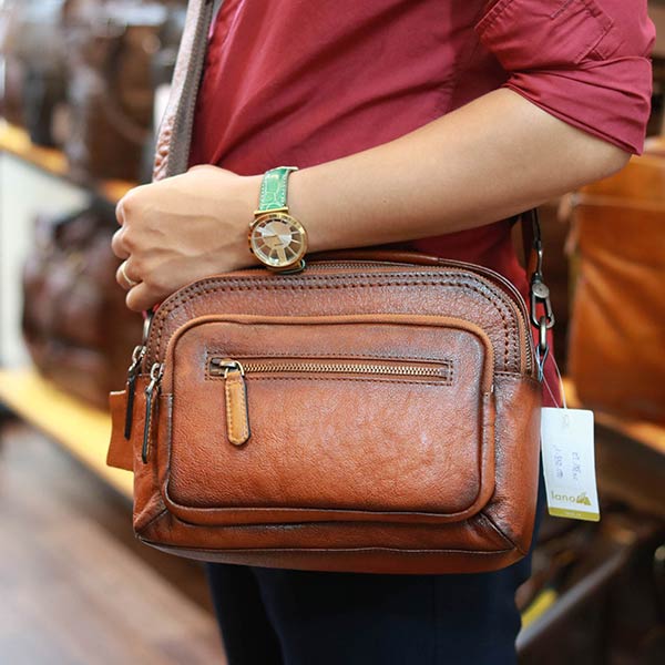 Túi đeo chéo nam có tay xách da bò cao cấp lano KT188