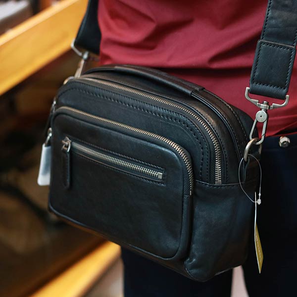 Túi đeo chéo nam có tay xách da bò cao cấp lano KT188