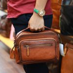 Túi đeo chéo nam có tay xách da bò cao cấp lano KT188