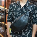 Túi da bao tử kết hợp đeo chéo thời trang nam tính Lano TDB024