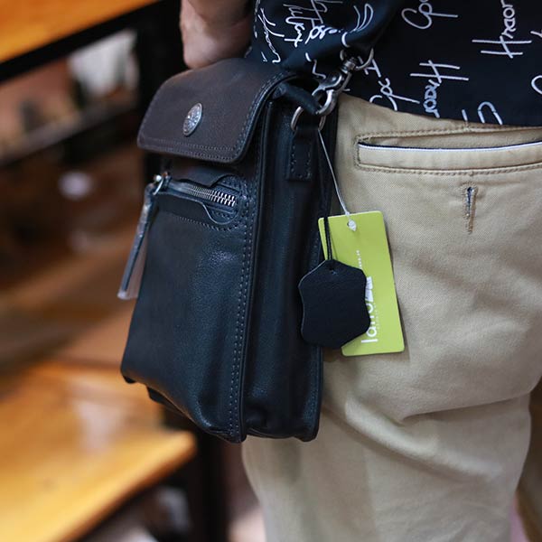 Túi đeo thắt lưng kết hợp đeo chéo da thật cao cấp Lano KT194