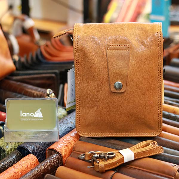 Túi đeo thắt lưng kết hợp đeo chéo da thật cao cấp Lano KT194