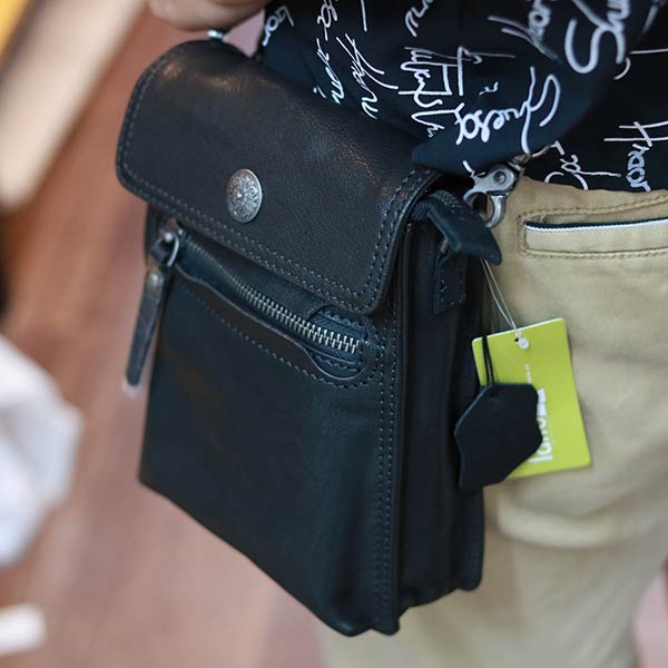 Túi đeo thắt lưng kết hợp đeo chéo da thật cao cấp Lano KT194