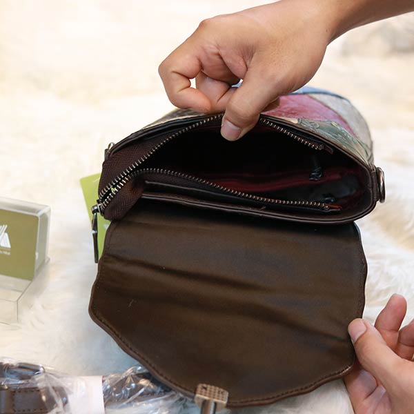 Túi nữ đeo chéo da thật thời trang mẫu mới 2020 Lano TXN045